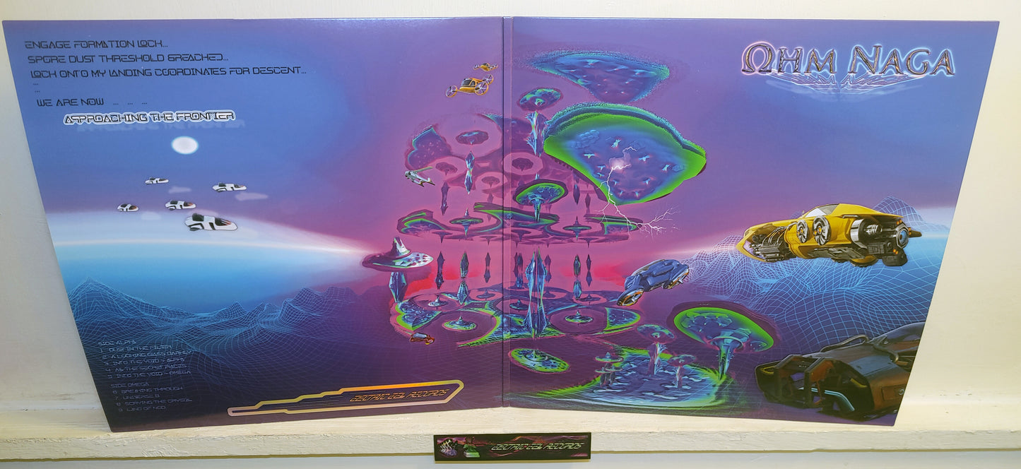 OhmNaga - Approaching the Frontier - Deluxe Glow-in-Dark UV Vinyl Gatefold LP and 11"x11" Art Folio - Limited 1st and LAST UV Vinyl Pressing of 500 Copies