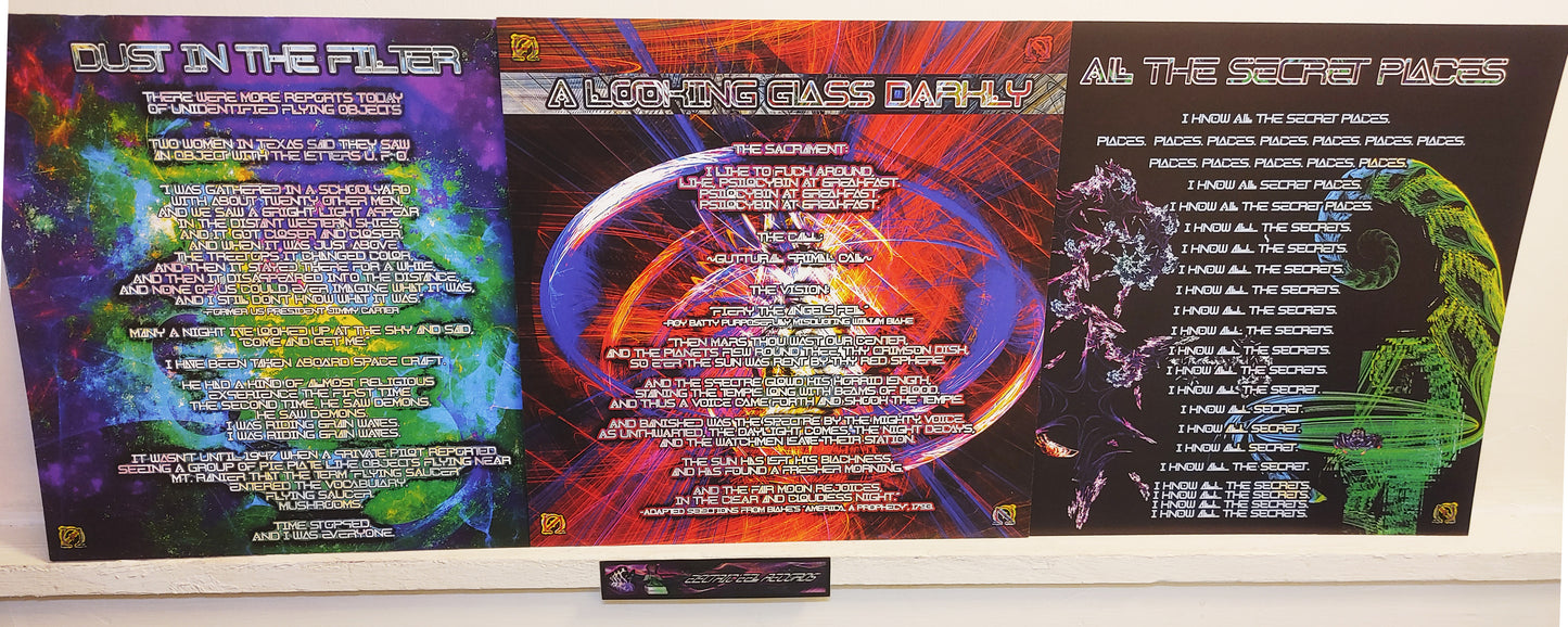 OhmNaga - Approaching the Frontier - Deluxe Glow-in-Dark UV Vinyl Gatefold LP and 11"x11" Art Folio - Limited 1st and LAST UV Vinyl Pressing of 500 Copies