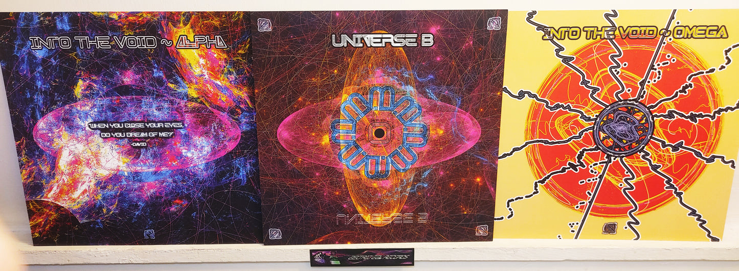 OhmNaga - Approaching the Frontier - Deluxe Glow-in-Dark UV Vinyl Gatefold LP and 11"x11" Art Folio - Limited 1st and LAST UV Vinyl Pressing of 500 Copies