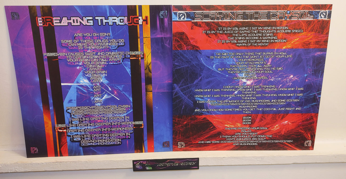 OhmNaga - Approaching the Frontier - Deluxe Glow-in-Dark UV Vinyl Gatefold LP and 11"x11" Art Folio - Limited 1st and LAST UV Vinyl Pressing of 500 Copies